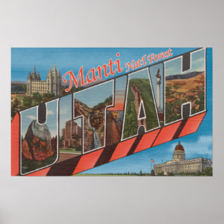 Poster Forêt de Manti Nat'l, Utah - Scènes de grandes let