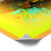 Poster "Forêt De Marais Vibrante" Belle Peinture. Command (Coin)