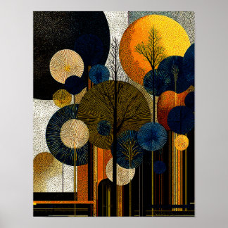 Poster Forêt de minuit #1 - Téléchargement numérique