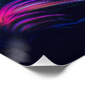 Poster Forêt de néon et champignons éclatants Art Imagina (Coin)