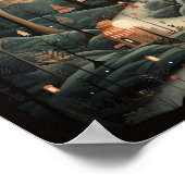 Poster Forêt de Noël décorative (Coin)