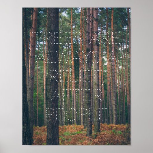 Poster Forêt de pins (Devant)