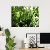 Poster Forêt de pluie dominicaine I Nature verte tropical (Bureau à domicile)
