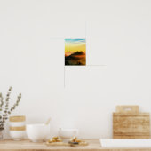POSTER FORET DE ROSÉE DU MATIN MONTAGNES (Cuisine)