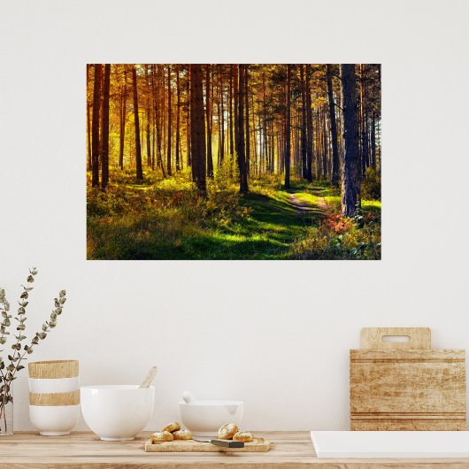 Poster Forêt de septembre (Cuisine)