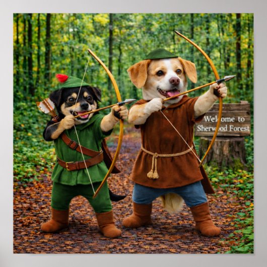 Poster "Forêt de Sherwood" (Devant)