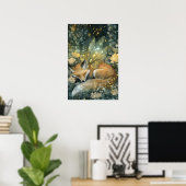 Poster Forêt d'Emeraude Enchantée de Fox (Bureau à domicile)