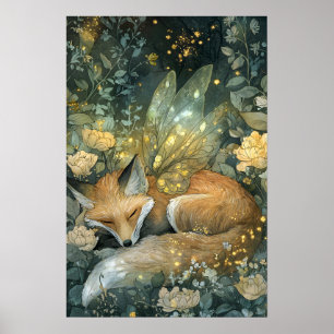 Poster Forêt d'Emeraude Enchantée de Fox