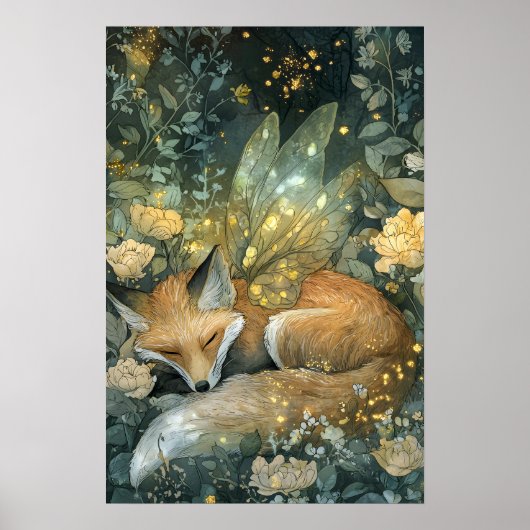 Poster Forêt d'Emeraude Enchantée de Fox (Devant)