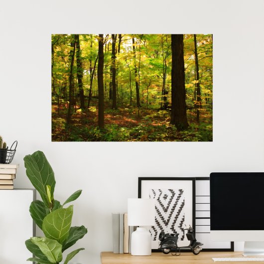 Poster "Forêt d'érable" (Bureau à domicile)