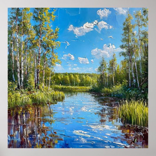 Poster Forêt d'été (Devant)