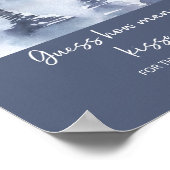 Poster Forêt devinez combien de baisers jeu de nage (Coin)