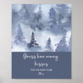 Poster Forêt devinez combien de baisers jeu de nage (Devant)