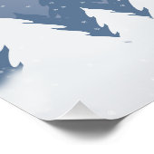 Poster Forêt d'hiver (Coin)