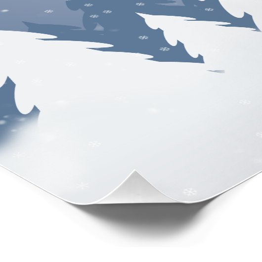 Poster Forêt d'hiver (Coin)