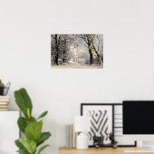 Poster Forêt d'hiver (Bureau à domicile)