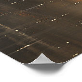 Poster Forêt d'hiver de la rivière Deer Sunset (Coin)