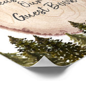 Poster Forêt d'hiver de Woodland S'il vous plaît signer n (Coin)