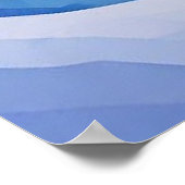Poster Forêt d'hiver Saphir Bleu ❄️ (Coin)