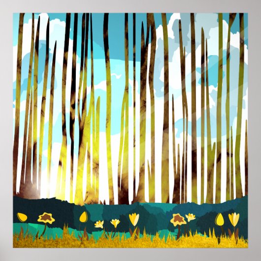 Poster Forêt du matin (Devant)