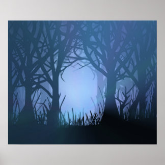 Poster Forêt éffrayante.