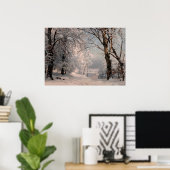 Poster Forêt en hiver (Bureau à domicile)