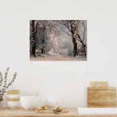 Poster Forêt en hiver (Cuisine)