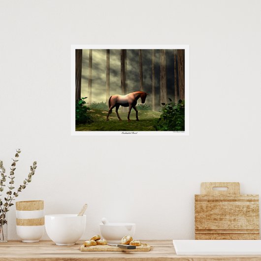 Poster Forêt enchantée (Cuisine)