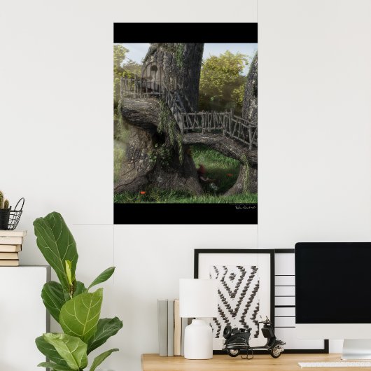 Poster Forêt enchantée (Bureau à domicile)