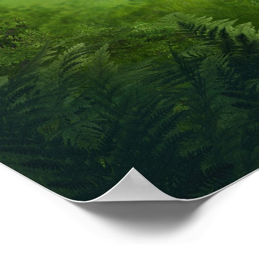 Poster Forêt enchantée et lumières Rustique Mariage Wall (Coin)