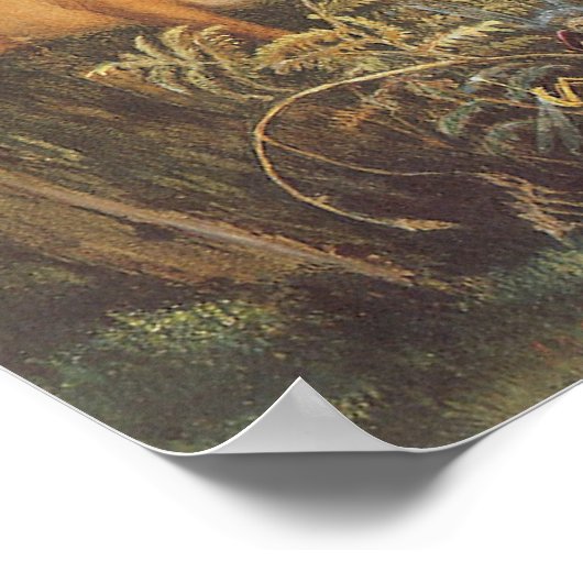 Poster Forêt enchantée par l'artiste John Anster Fitzgera (Coin)