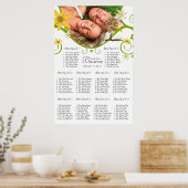 Poster Forêt Enchantée Patchwork Floral Conte de Fées Arb (Cuisine)