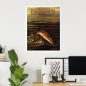 Poster Forêt et ruisseau 1919 (Bureau à domicile)