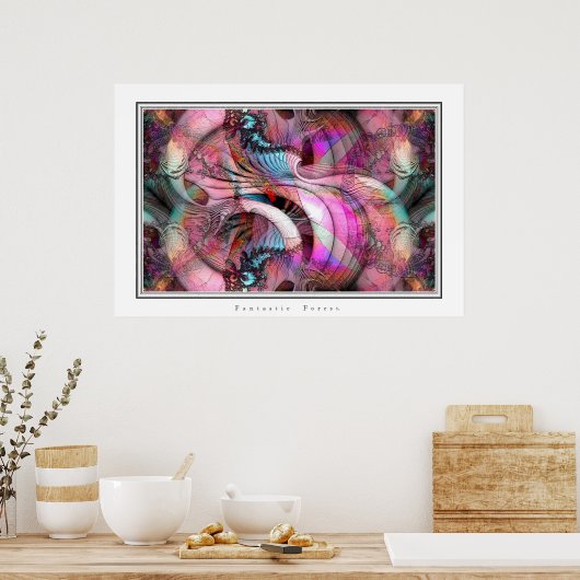 Poster Forêt fantastique. (Cuisine)