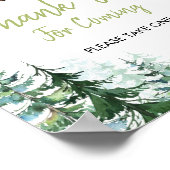 Poster Forêt forestière Oh Boy Baby shower Merci (Coin)