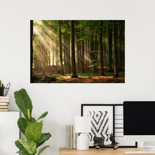 Poster Forêt | Forêt d'automne (Bureau à domicile)