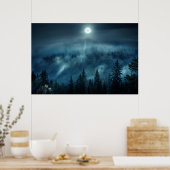 Poster Forêt | Forêt Lune (Cuisine)