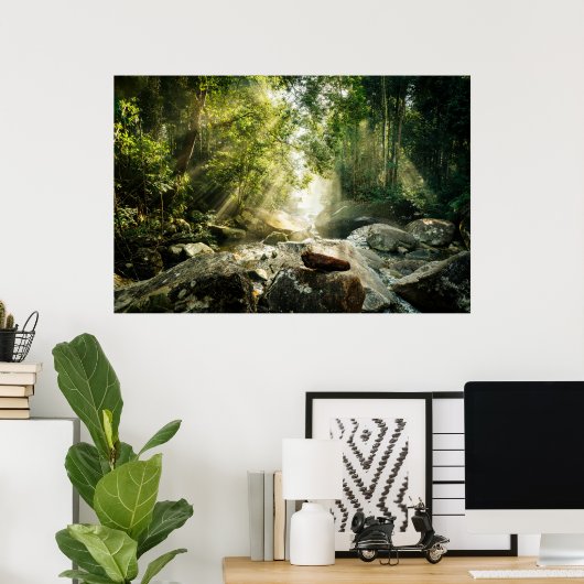Poster Forêt | Forêt tropicale de la Jungle (Bureau à domicile)