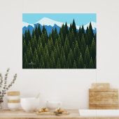Poster Forêt fractale (Cuisine)