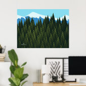 Poster Forêt fractale (Bureau à domicile)
