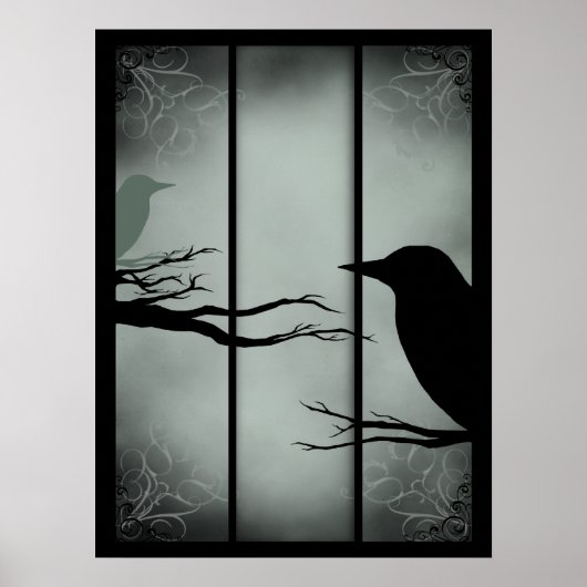 Poster Forêt hantée gothique (Devant)
