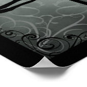 Poster Forêt hantée gothique - Inversée (Coin)