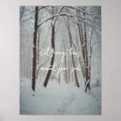 Poster Forêt hivernale agitée (Devant)