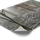 Poster Forêt hivernale neige (Coin)