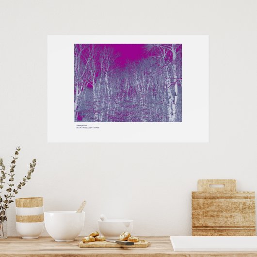 Poster Forêt Imaginaire (Cuisine)