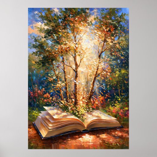 Poster Forêt Impressionniste Issu des Pages de l'Amant de (Devant)