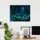 Poster Forêt Magique (Bureau à domicile)