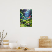 Poster Forêt Magique, Champignons enchantés (Cuisine)