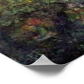 Poster Forêt Magique, De La Peinture Originale, (Coin)