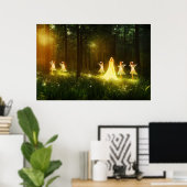 Poster Forêt magique | Elf & Fées | Nature de l'Imaginair (Bureau à domicile)